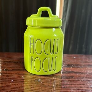 Hocus Pocus Rae Dunn Lime Green canister